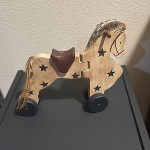 Americana ⭐️ Wooden Horse with moving parts